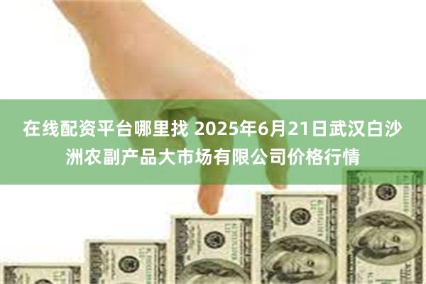在线配资平台哪里找 2025年6月21日武汉白沙洲农副产品大市场有限公司价格行情